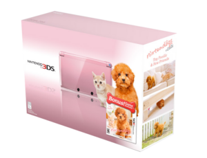 Nintendo 3DS Pearl Pink Nintendogs Toy Poodle Edition